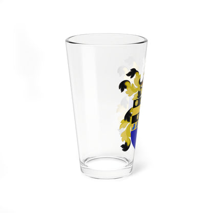 Coat of Arms of William Richardson Davie (United States) (Coat of Arms) Pint Glass 16oz