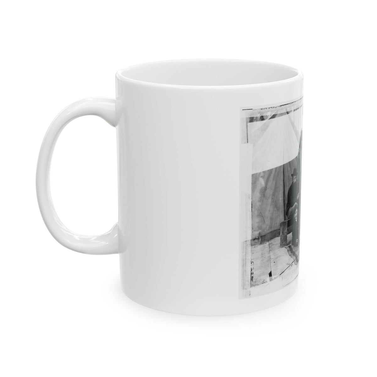 Petersburg, Virginia. Group Of Engineers And Draughtsmen, Headquarters, Army Of The Potomac (U.S. Civil War) White Coffee Mug