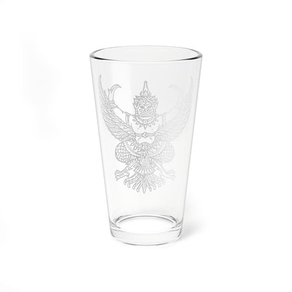 Thai government Garuda emblem Version 6 (Thailand) (Coat of Arms) Pint Glass 16oz