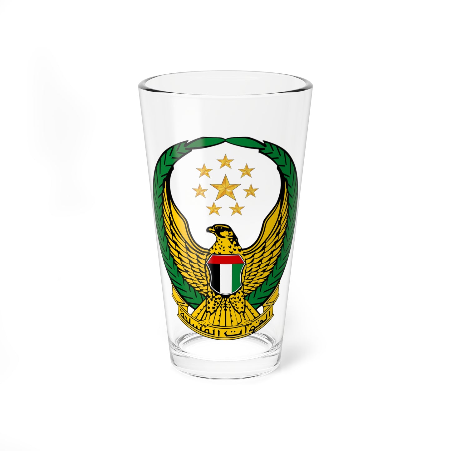 UAE Armed Forces Coat of Arms (United Arab Emirates) (Coat of Arms) Pint Glass 16oz