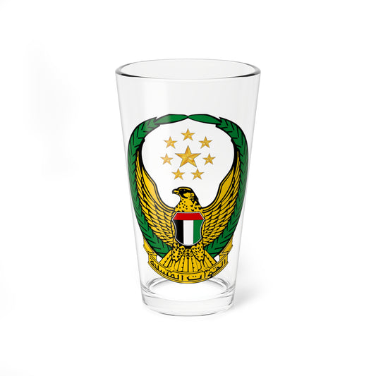 UAE Armed Forces Coat of Arms (United Arab Emirates) (Coat of Arms) Pint Glass 16oz