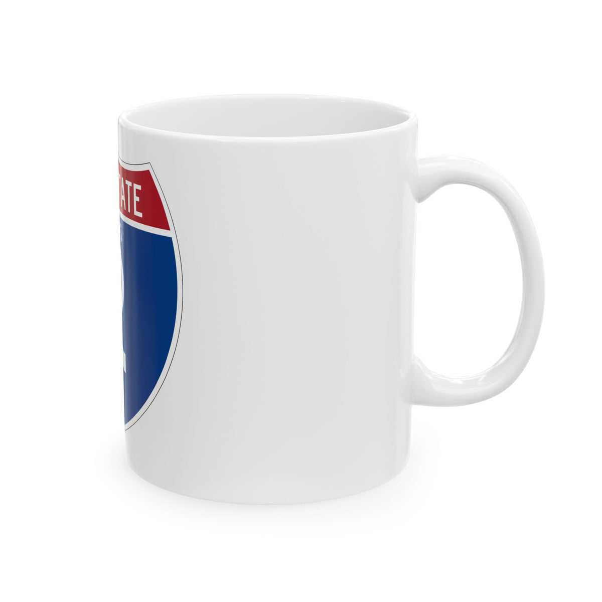 Interstate 2 (U.S. Highways) White Coffee Mug