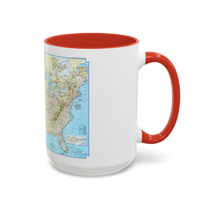 North America - Vacationlands (1966) (Map) Accent Coffee Mug