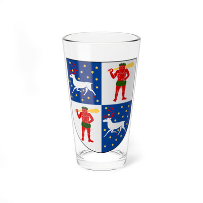 Norrbotten län vapen (Sweden) (Coat of Arms) Pint Glass 16oz