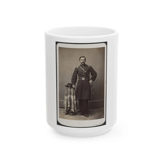 Captain Ferdinand F. Boltz Of Co. S, 12th Indiana Infantry Regiment, And Co. F, 88th Indiana Infantry Regiment (U.S. Civil War) White Coffee Mug-15oz-Go Mug Yourself