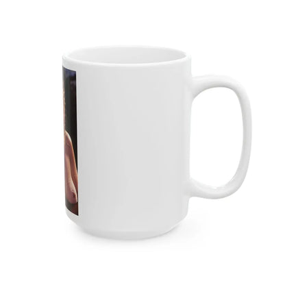 Linda Blair #371 - Underwater & Topless (Vintage Female Icon) White Coffee Mug-Go Mug Yourself