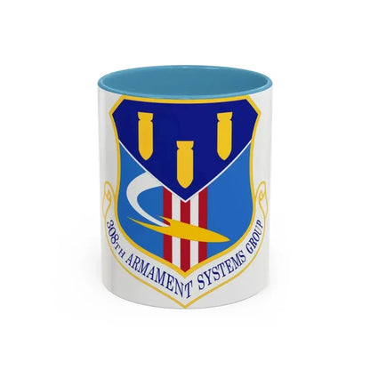 308th Armament Systems Group (U.S. Air Force) Accent Coffee Mug 11oz Light Blue - Go Mug Yourself