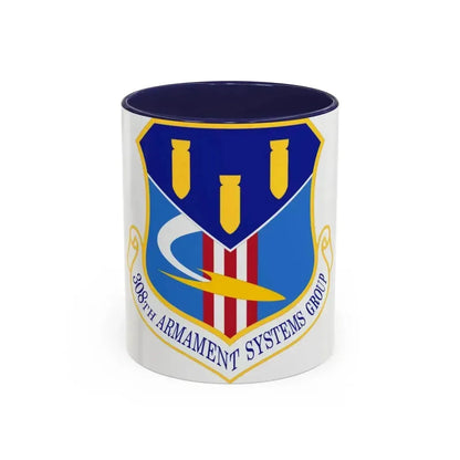 308th Armament Systems Group (U.S. Air Force) Accent Coffee Mug 11oz Navy - Go Mug Yourself