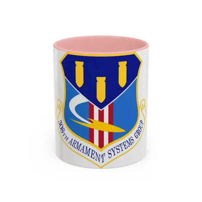 308th Armament Systems Group (U.S. Air Force) Accent Coffee Mug 11oz Pink - Go Mug Yourself