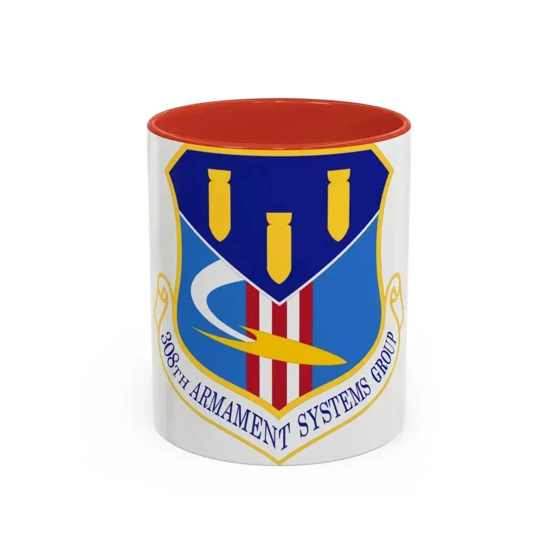 308th Armament Systems Group (U.S. Air Force) Accent Coffee Mug 11oz Red - Go Mug Yourself