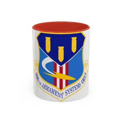 308th Armament Systems Group (U.S. Air Force) Accent Coffee Mug 11oz Red - Go Mug Yourself