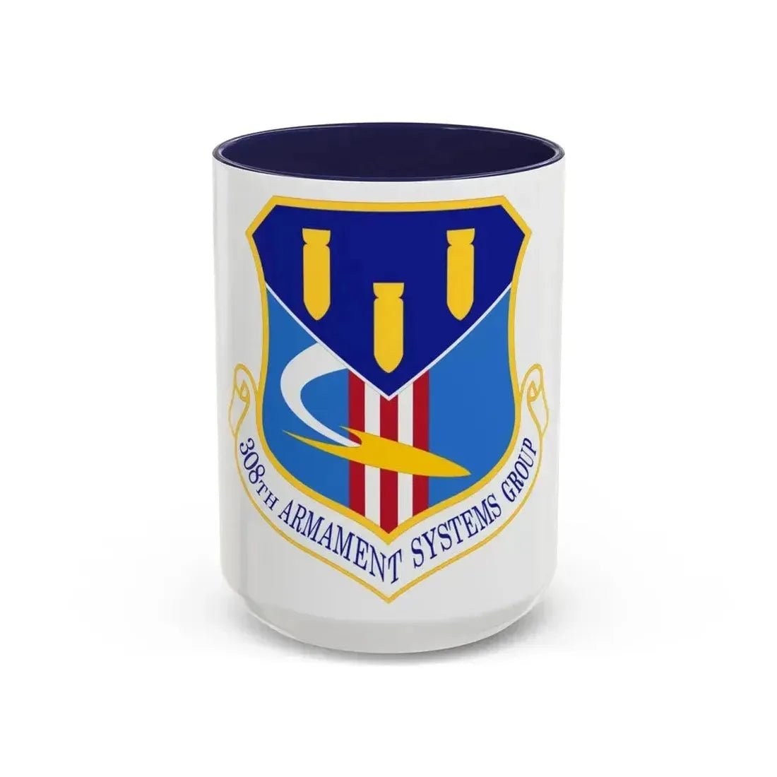 308th Armament Systems Group (U.S. Air Force) Accent Coffee Mug 15oz Navy - Go Mug Yourself