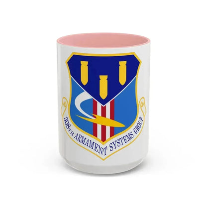 308th Armament Systems Group (U.S. Air Force) Accent Coffee Mug 15oz Pink - Go Mug Yourself