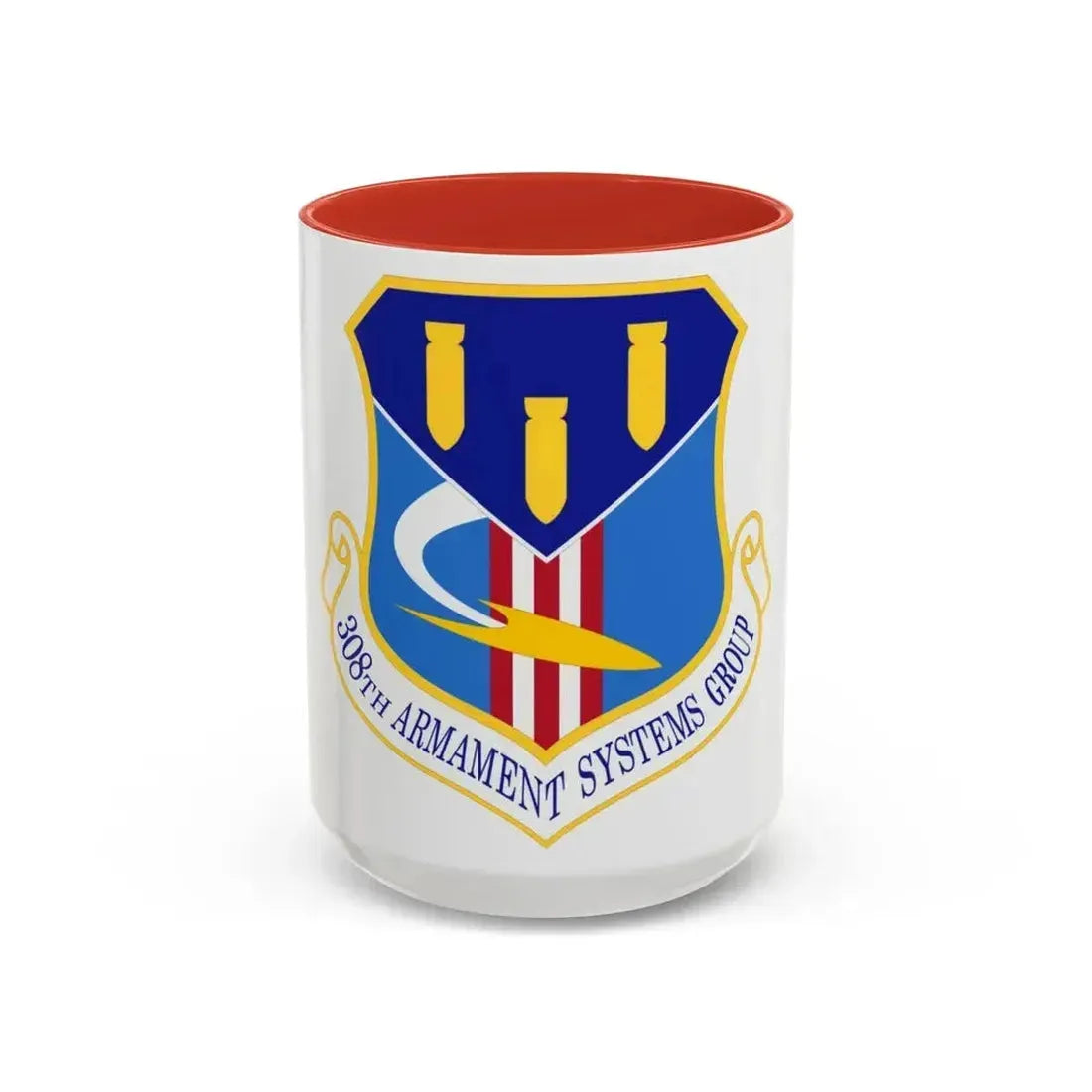 308th Armament Systems Group (U.S. Air Force) Accent Coffee Mug 15oz Red - Go Mug Yourself