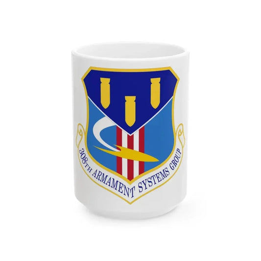 308th Armament Systems Group (U.S. Air Force) White Coffee Mug 15oz - Go Mug Yourself