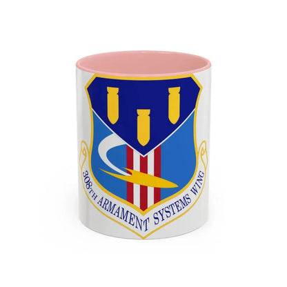 308th Armament Systems Wing (U.S. Air Force) Accent Coffee Mug 11oz Pink - Go Mug Yourself