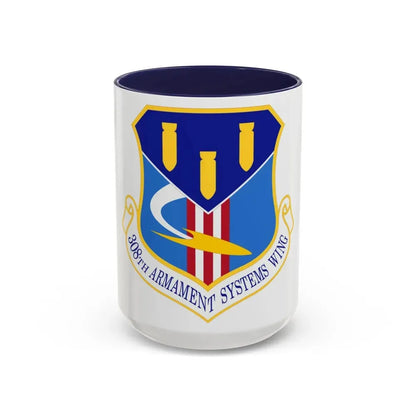 308th Armament Systems Wing (U.S. Air Force) Accent Coffee Mug 15oz Navy - Go Mug Yourself