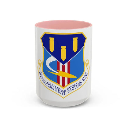 308th Armament Systems Wing (U.S. Air Force) Accent Coffee Mug 15oz Pink - Go Mug Yourself