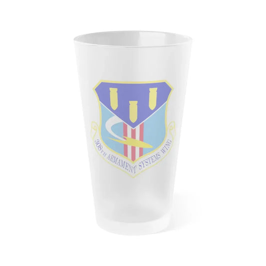 308th Armament Systems Wing (U.S. Air Force) Frosted Pint Glass 16oz 16oz Frosted - Go Mug Yourself