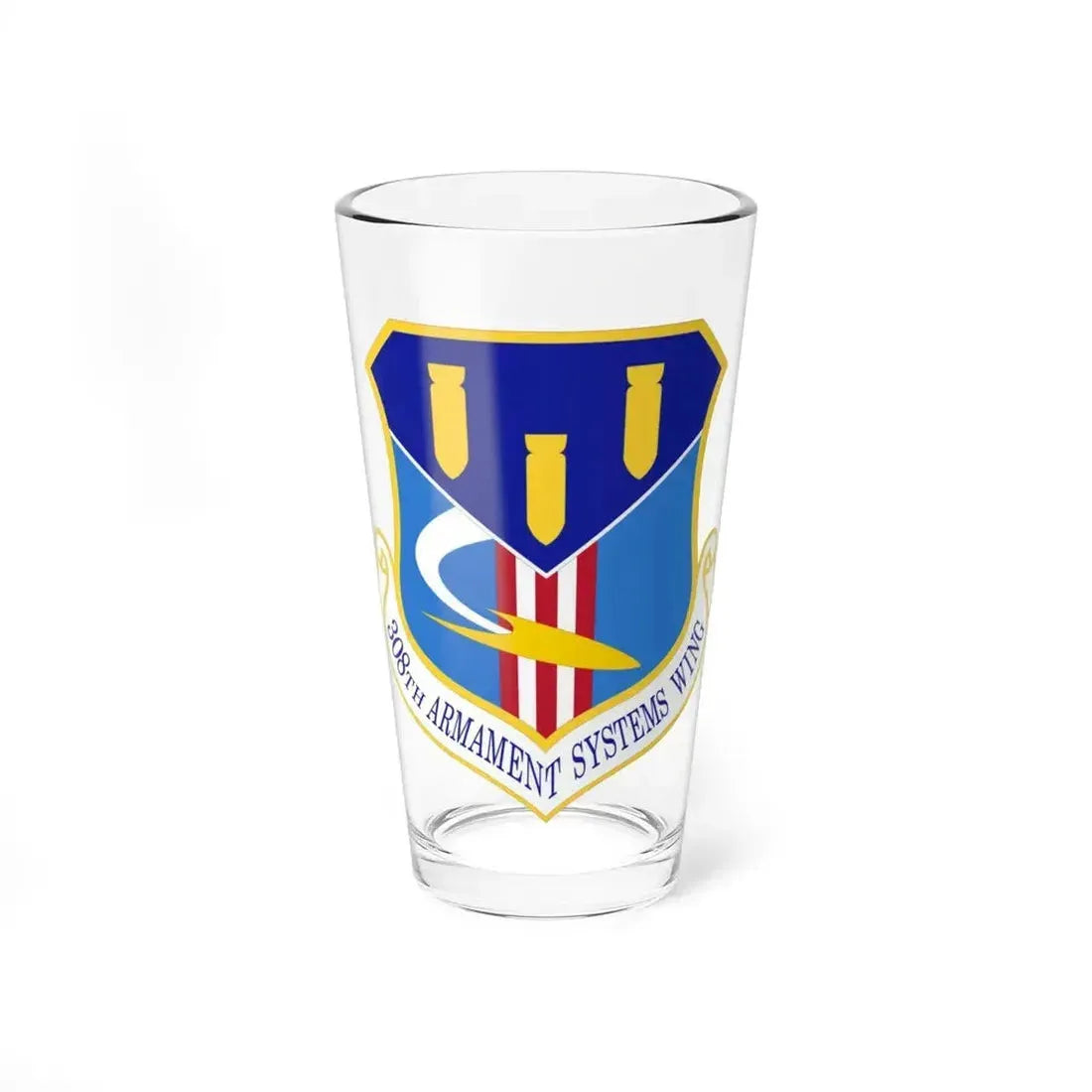 308th Armament Systems Wing (U.S. Air Force) Pint Glass 16oz 16oz - Go Mug Yourself