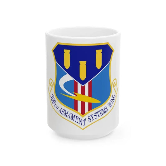 308th Armament Systems Wing (U.S. Air Force) White Coffee Mug 15oz - Go Mug Yourself