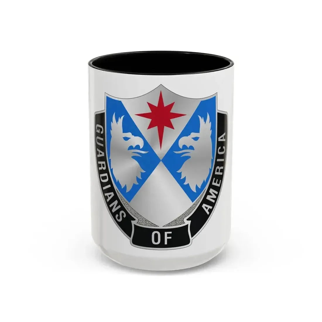 308th Military Intelligence Battalion 2 (U.S. Army) Accent Coffee Mug 15oz Black - Go Mug Yourself