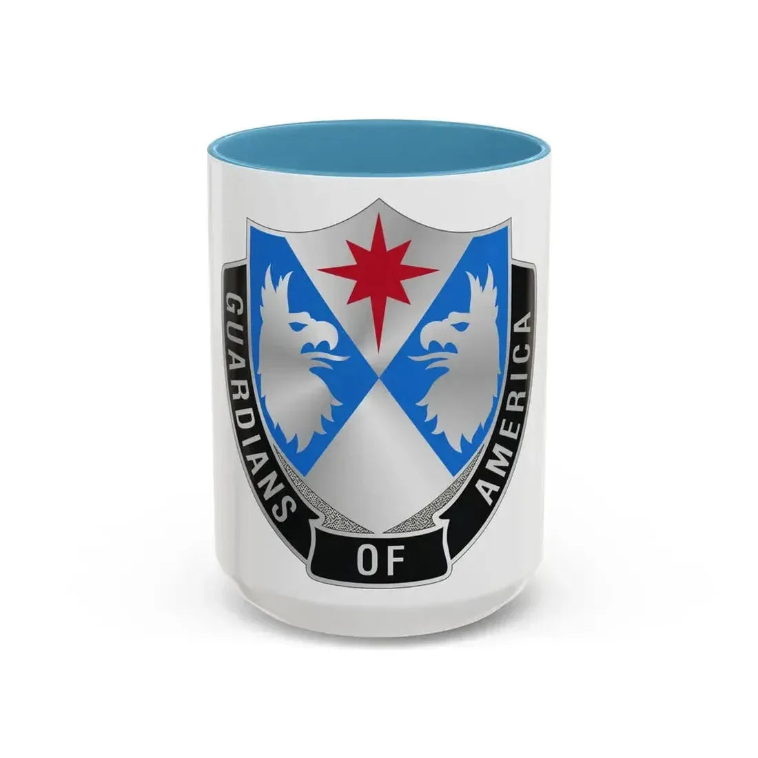 308th Military Intelligence Battalion 2 (U.S. Army) Accent Coffee Mug 15oz Light Blue - Go Mug Yourself