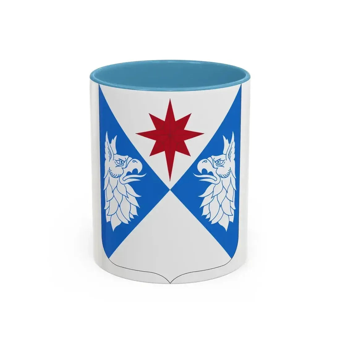 308th Military Intelligence Battalion (U.S. Army) Accent Coffee Mug 11oz Light Blue - Go Mug Yourself
