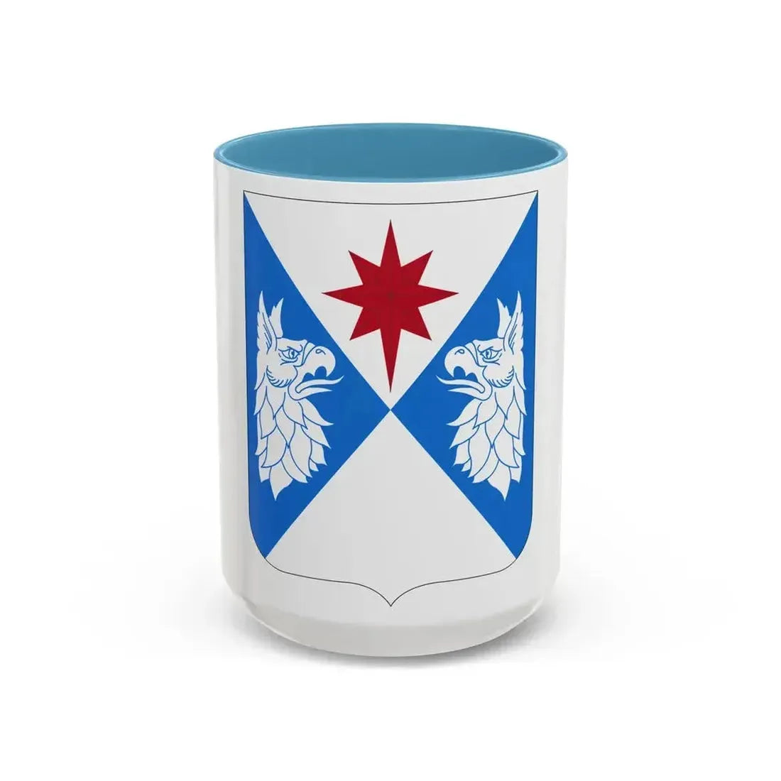 308th Military Intelligence Battalion (U.S. Army) Accent Coffee Mug 15oz Light Blue - Go Mug Yourself