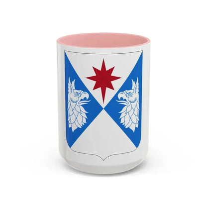 308th Military Intelligence Battalion (U.S. Army) Accent Coffee Mug 15oz Pink - Go Mug Yourself