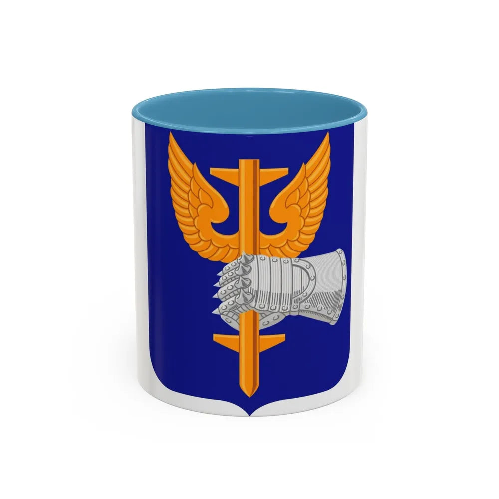 309 Aviation Battalion (U.S. Army) Accent Coffee Mug-11oz-Light Blue-Go Mug Yourself