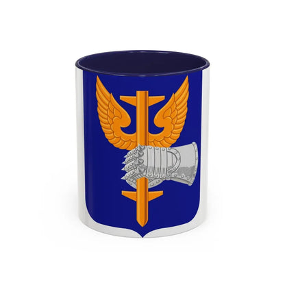 309 Aviation Battalion (U.S. Army) Accent Coffee Mug-11oz-Navy-Go Mug Yourself