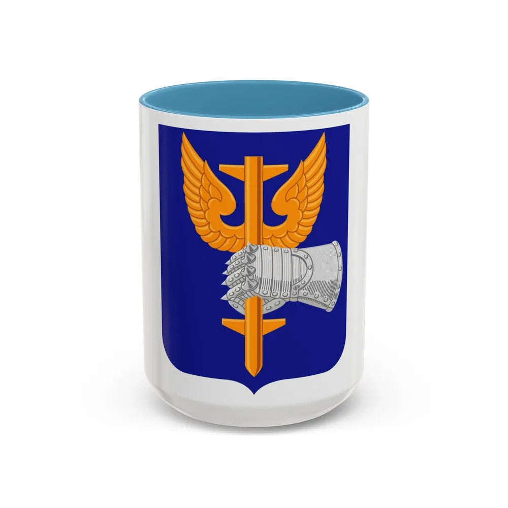 309 Aviation Battalion (U.S. Army) Accent Coffee Mug-15oz-Light Blue-Go Mug Yourself