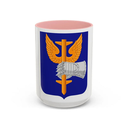 309 Aviation Battalion (U.S. Army) Accent Coffee Mug-15oz-Pink-Go Mug Yourself