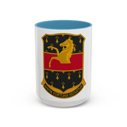 309 Cavalry Regiment (U.S. Army) Accent Coffee Mug-15oz-Light Blue-Go Mug Yourself