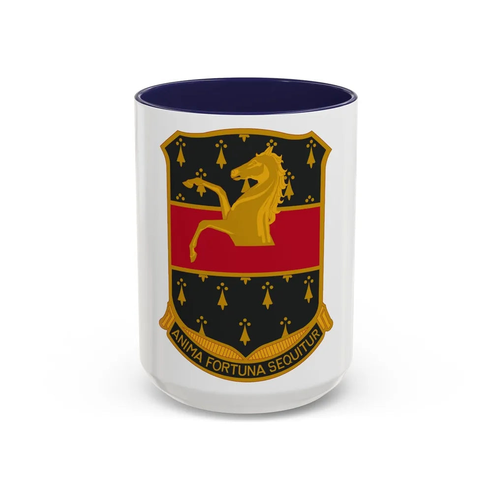 309 Cavalry Regiment (U.S. Army) Accent Coffee Mug-15oz-Navy-Go Mug Yourself