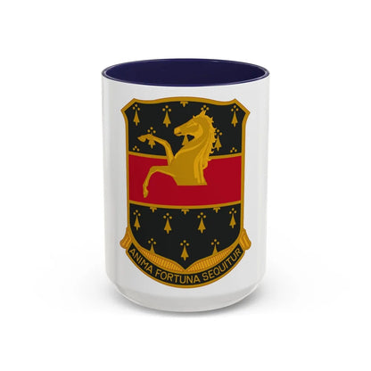 309 Cavalry Regiment (U.S. Army) Accent Coffee Mug-15oz-Navy-Go Mug Yourself