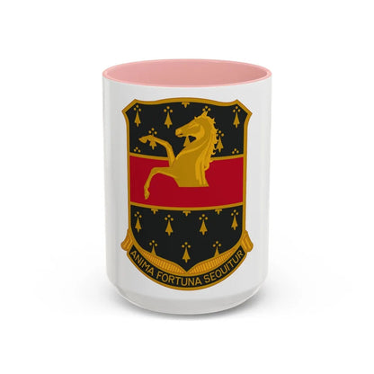 309 Cavalry Regiment (U.S. Army) Accent Coffee Mug-15oz-Pink-Go Mug Yourself