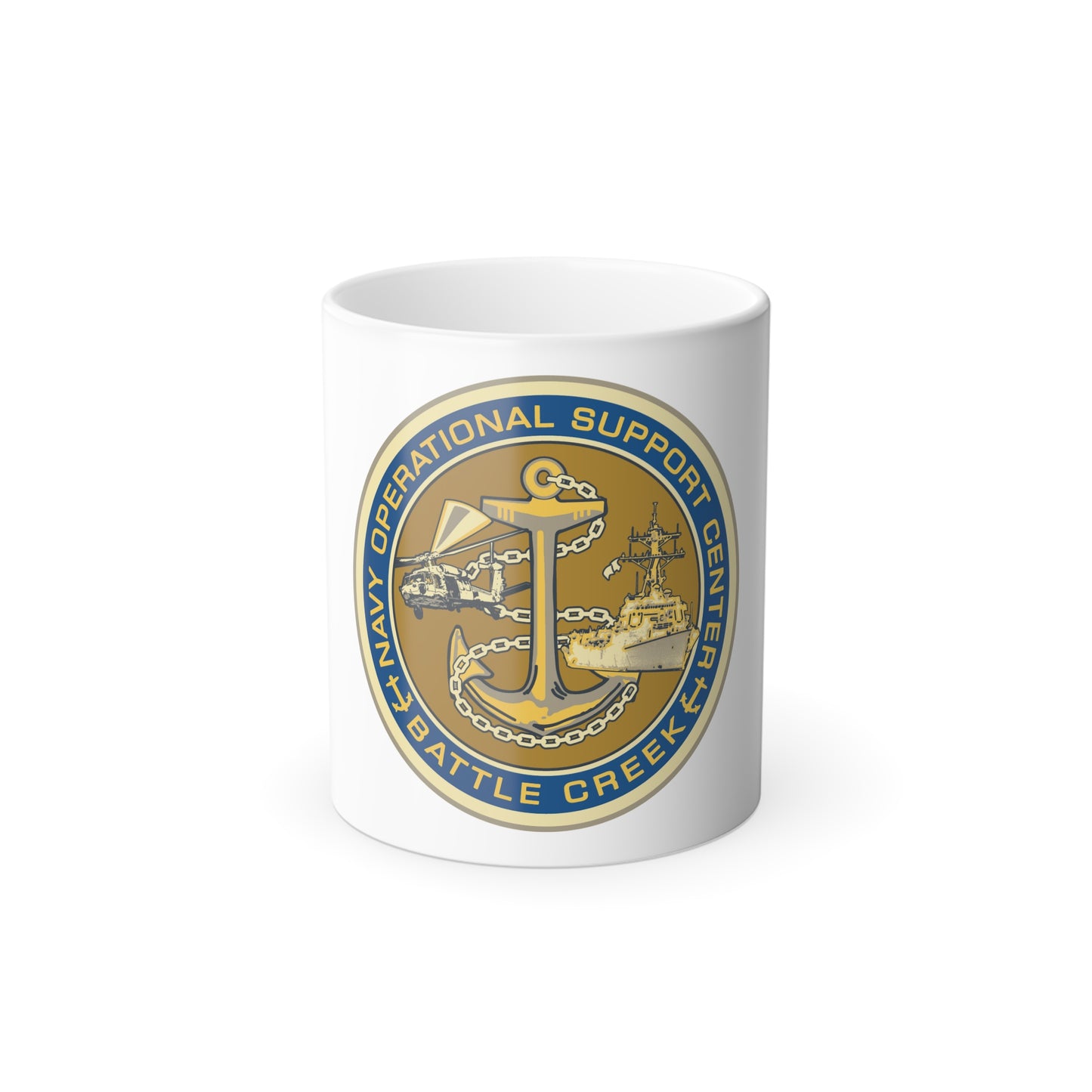 NOSC BC SHIELD (U.S. Navy) Color Changing Mug 11oz