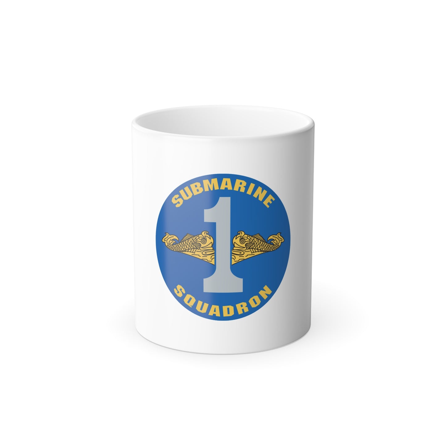 CSS 1 Gold Commander Submarine Squadron 1 (U.S. Navy) Color Changing Mug 11oz