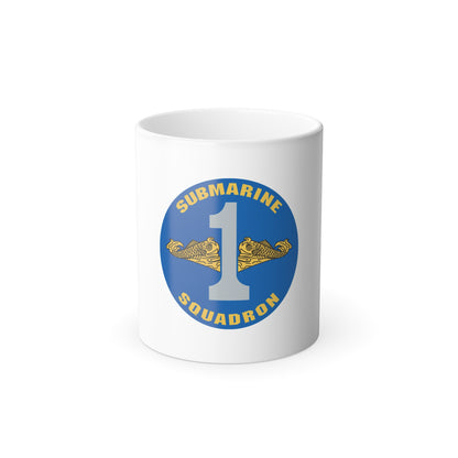 CSS 1 Gold Commander Submarine Squadron 1 (U.S. Navy) Color Changing Mug 11oz
