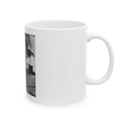 Belle Plain Landing, Virginia. View Of The Tents Of The Sanitary Commission (U.S. Civil War) White Coffee Mug