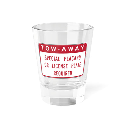 MUTCD-CA R100A-1 (California) (Road Sign) Shot Glass 1.5oz