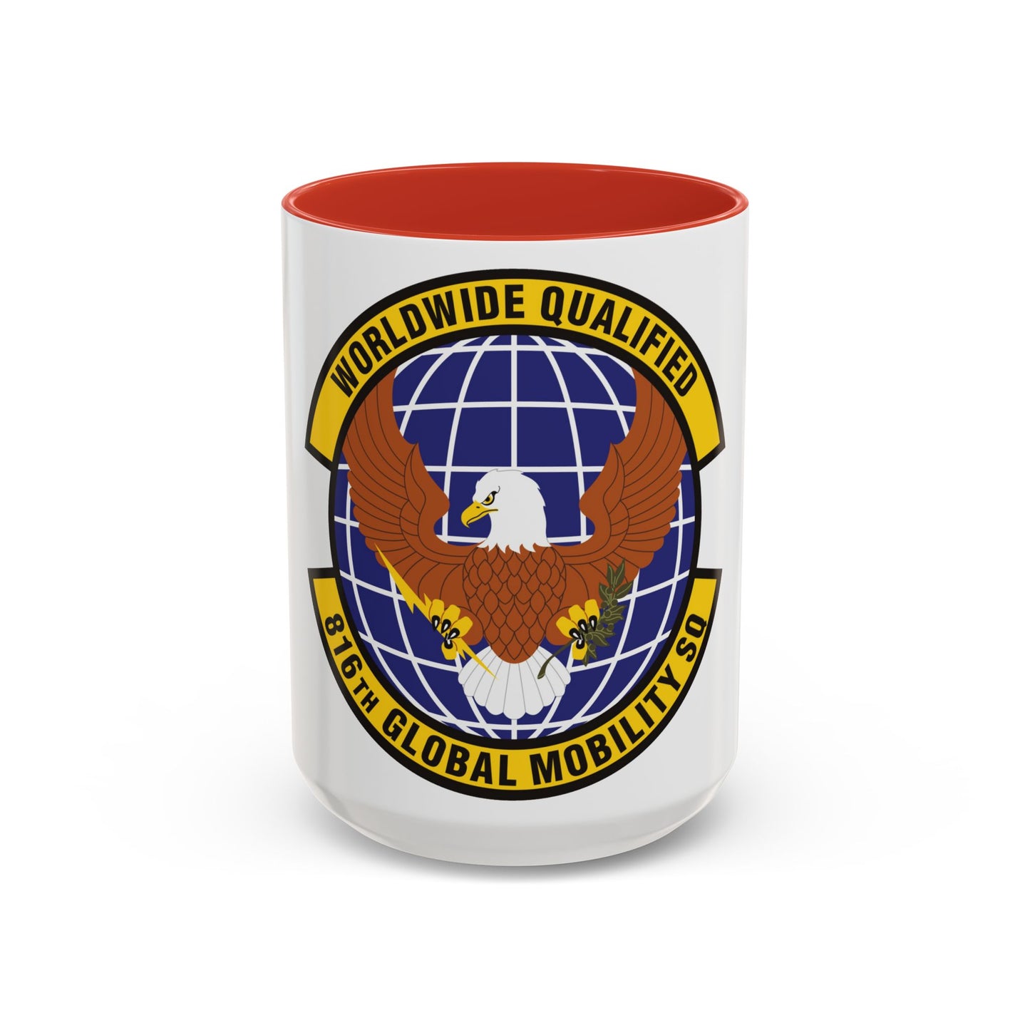 816th Global Mobility Squadron (U.S. Air Force) Accent Coffee Mug