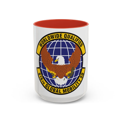 816th Global Mobility Squadron (U.S. Air Force) Accent Coffee Mug