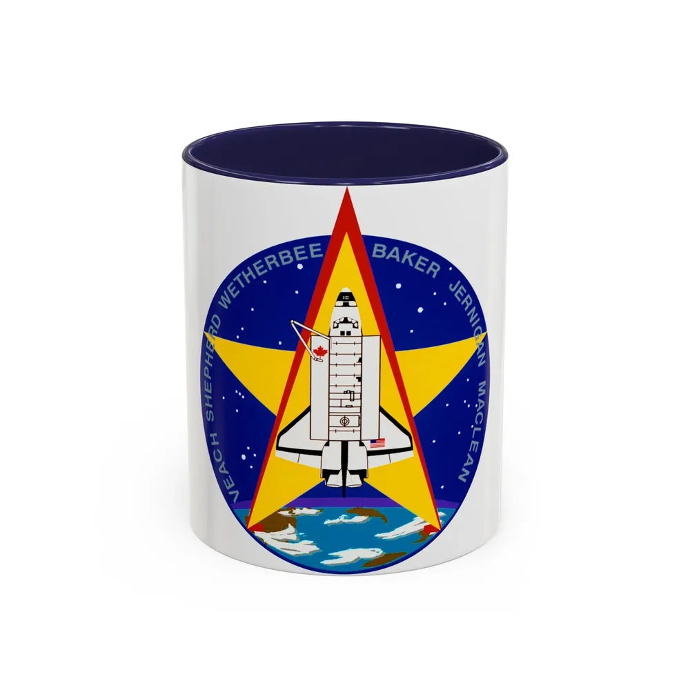 STS 52 (NASA) Accent Coffee Mug-11oz-Navy-Go Mug Yourself