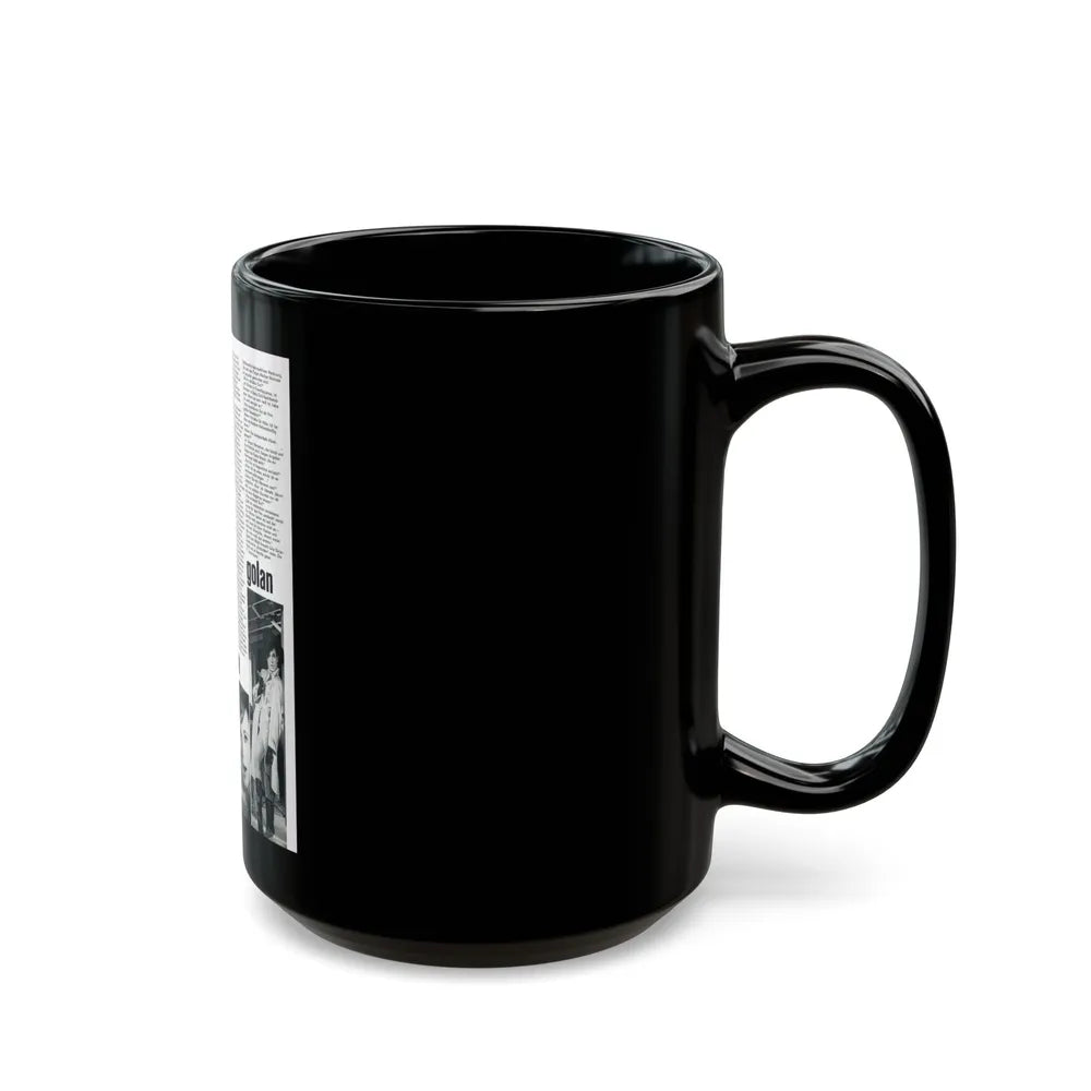 Gila Golan #183 (Vintage Female Icon) Black Coffee Mug-Go Mug Yourself