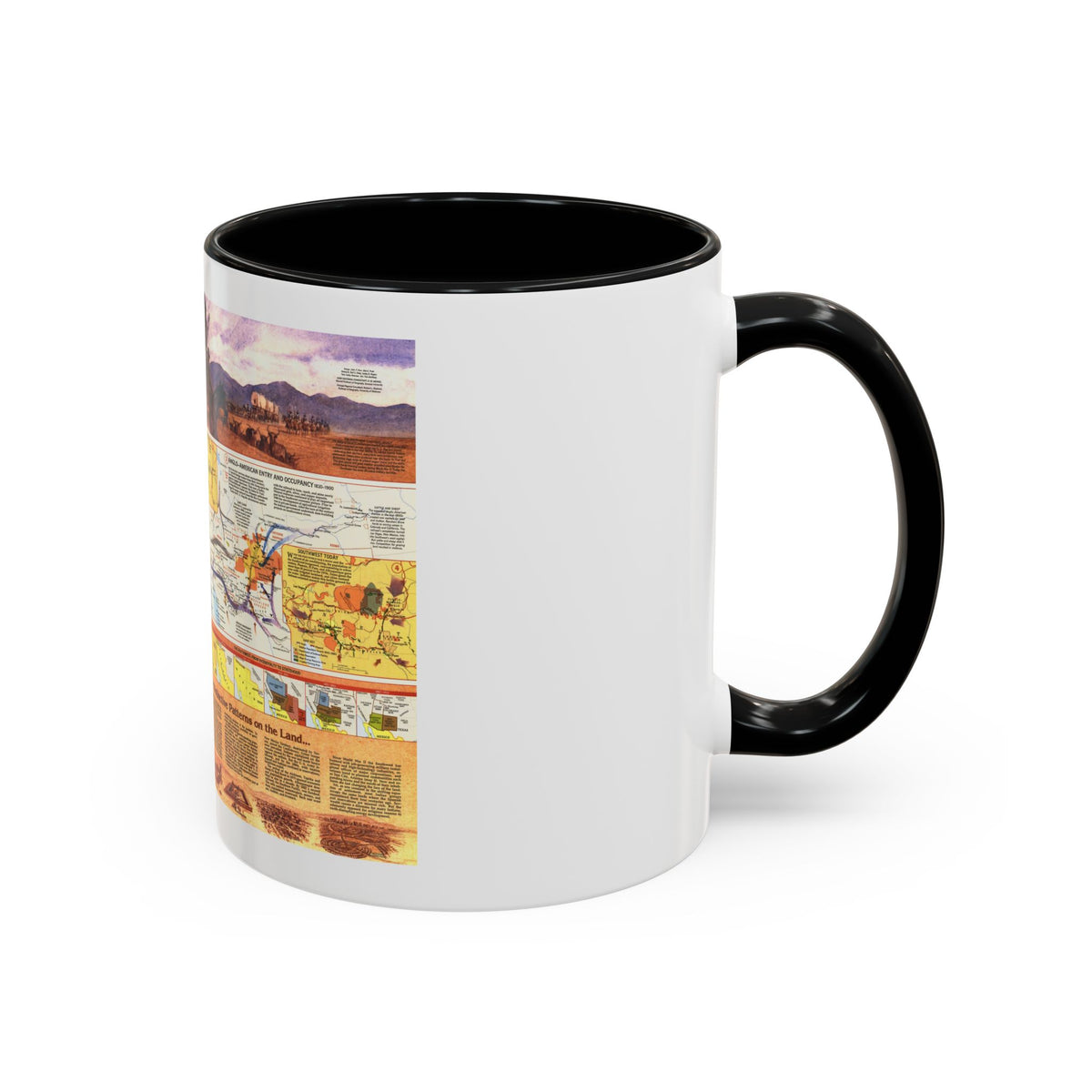 USA - Southwest 2 (1982) (Map) Accent Coffee Mug