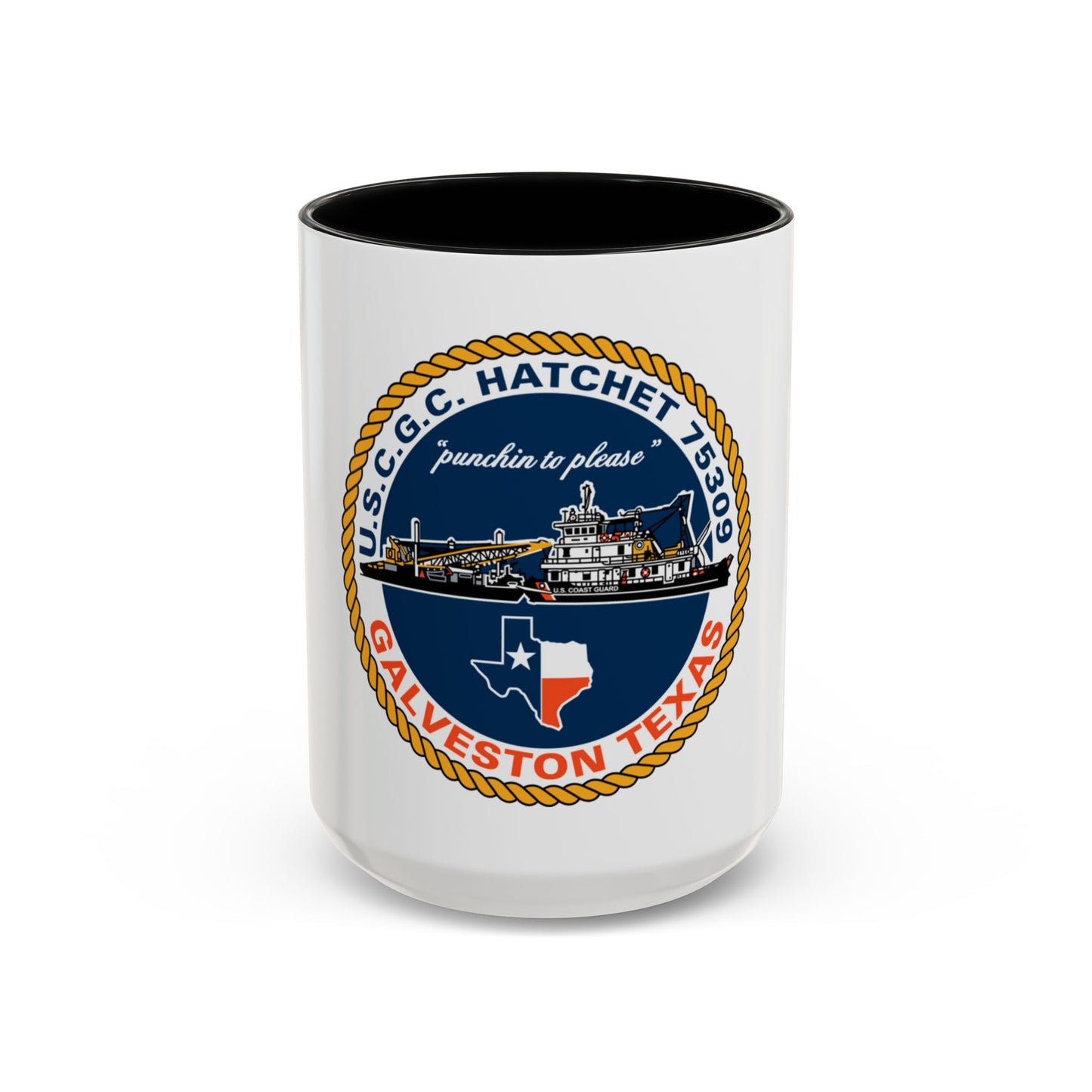 USCGC Hatchet 75309 Galveston TX (U.S. Coast Guard) Accent Coffee Mug