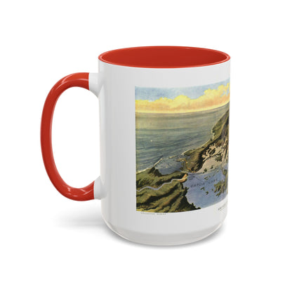Central America - Panama Canal (1912) (Map) Accent Coffee Mug